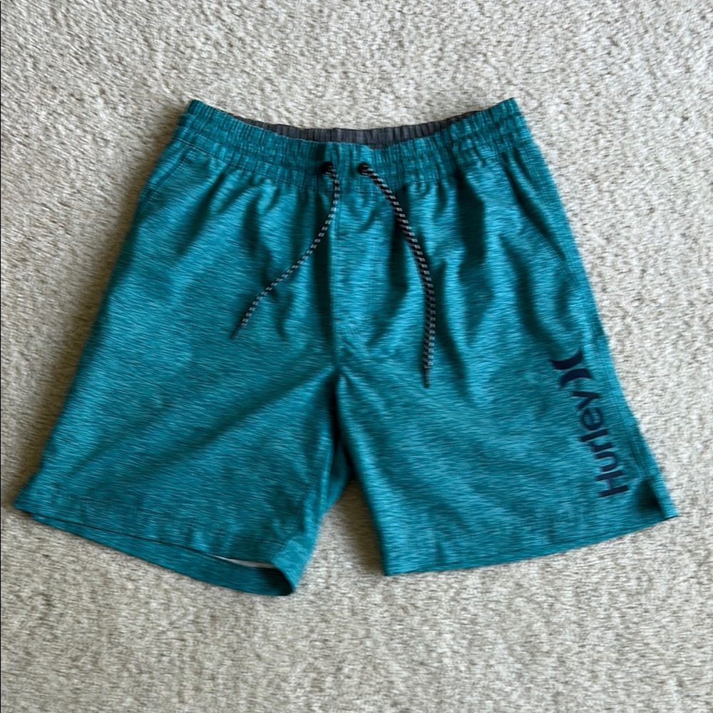 Hurley Aqua Blue Shorts with Logo
